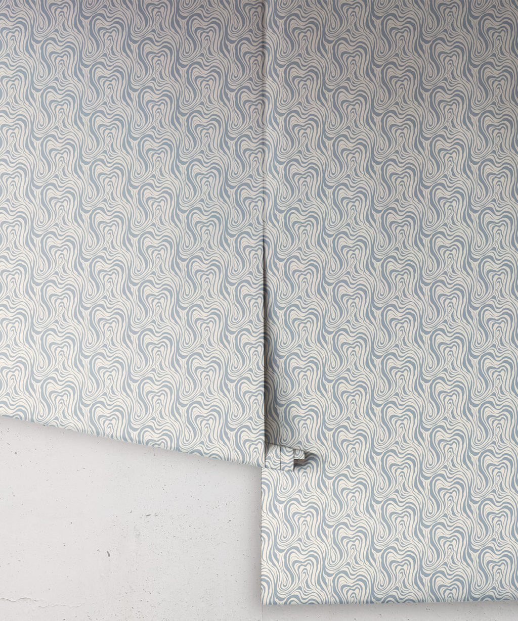 Ripple Wallpaper, Cornflower