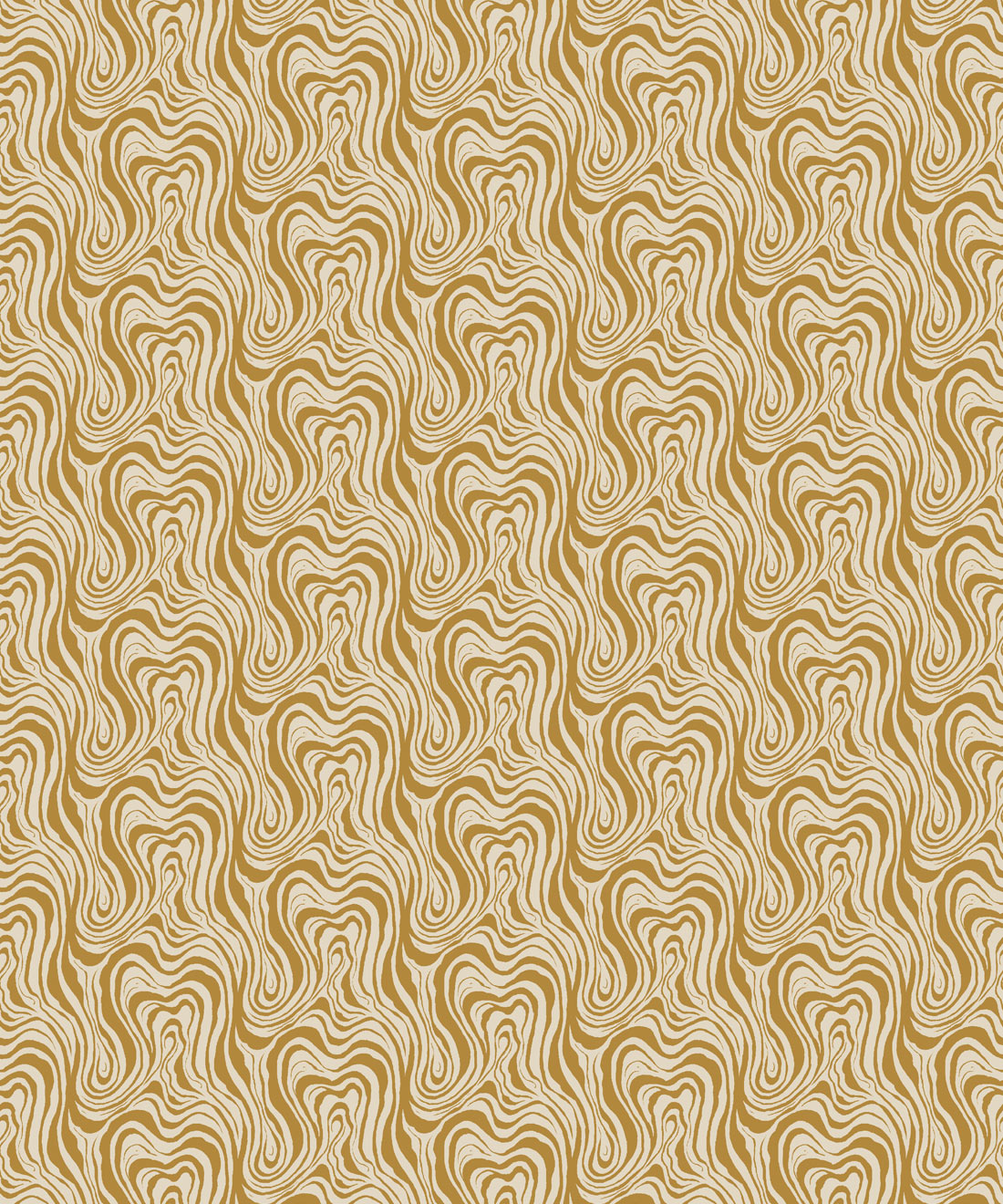 Ripple Wallpaper, Ochre