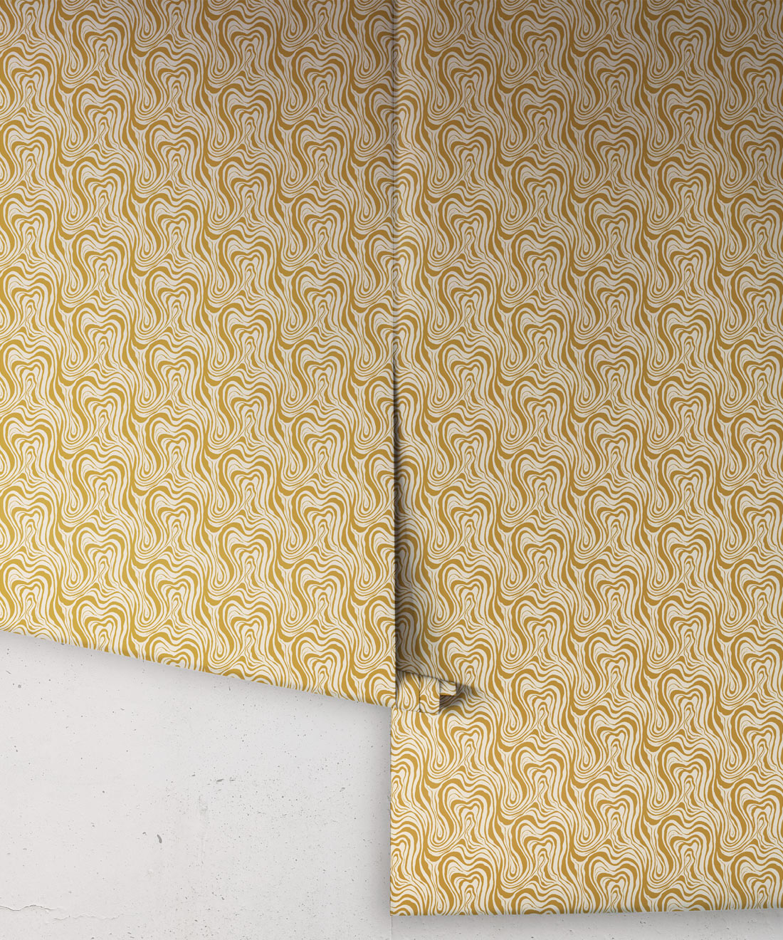 Ripple Wallpaper, Ochre