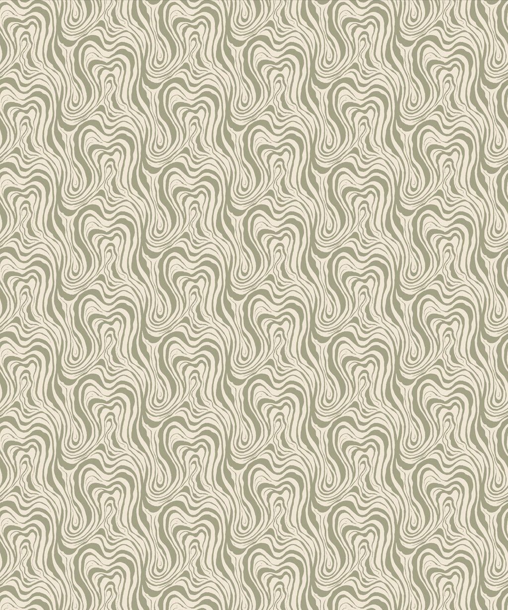Ripple Wallpaper, Sage