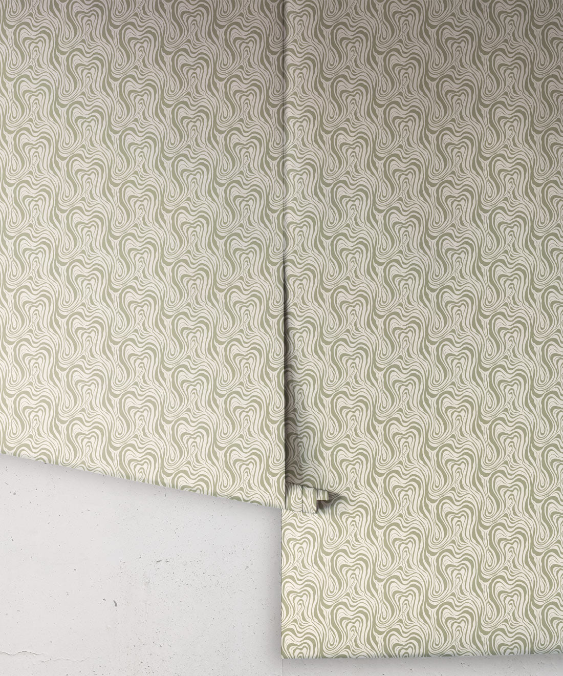 Ripple Wallpaper, Sage