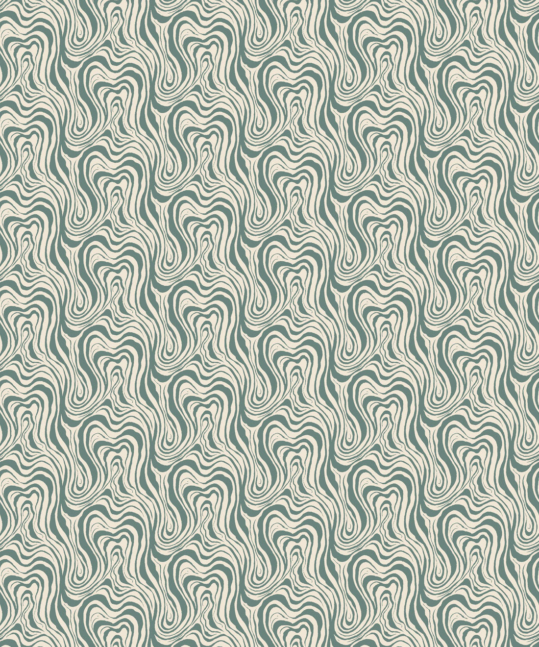 Ripple Wallpaper, Teal