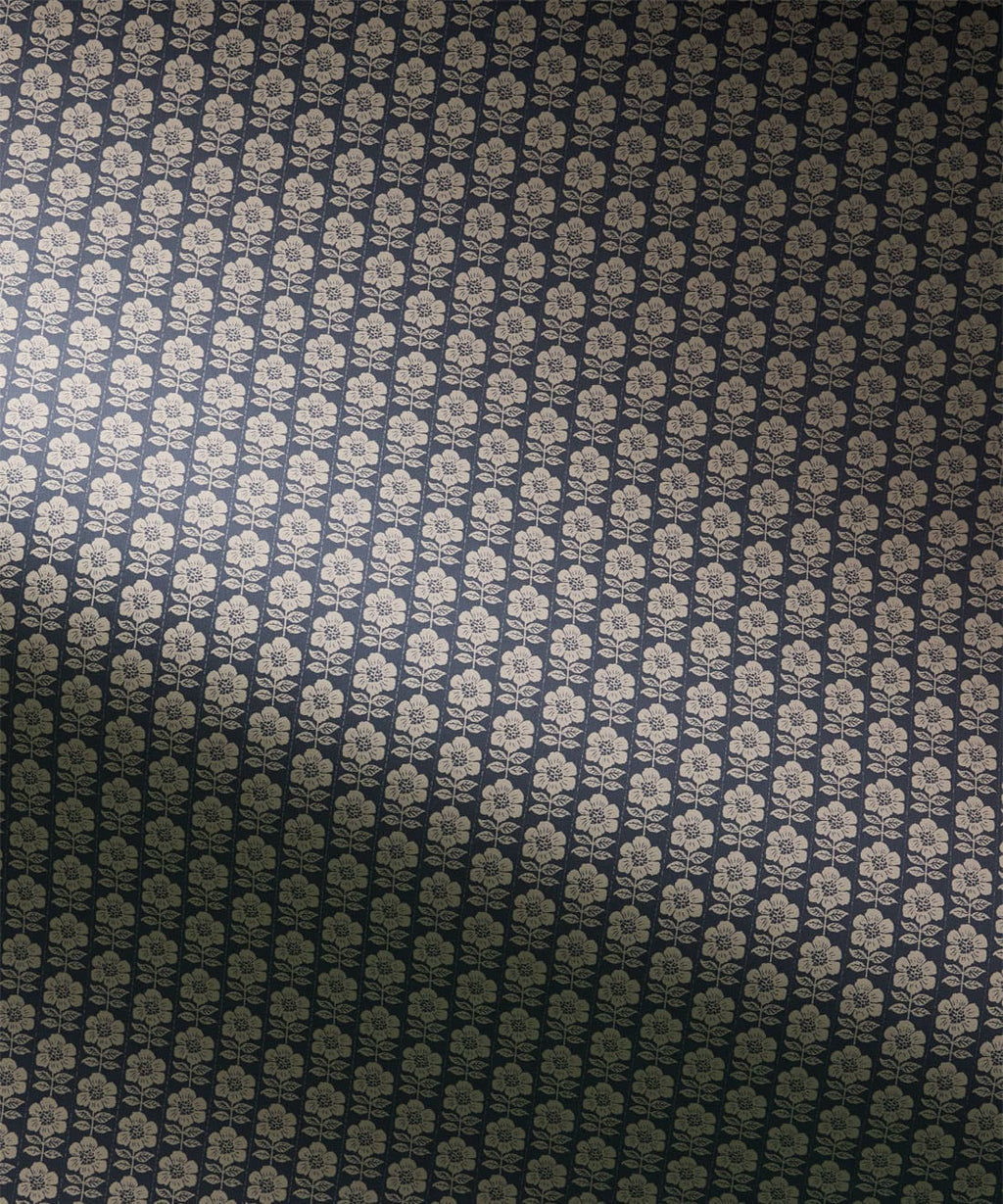 Buttercup Wallpaper, Indigo