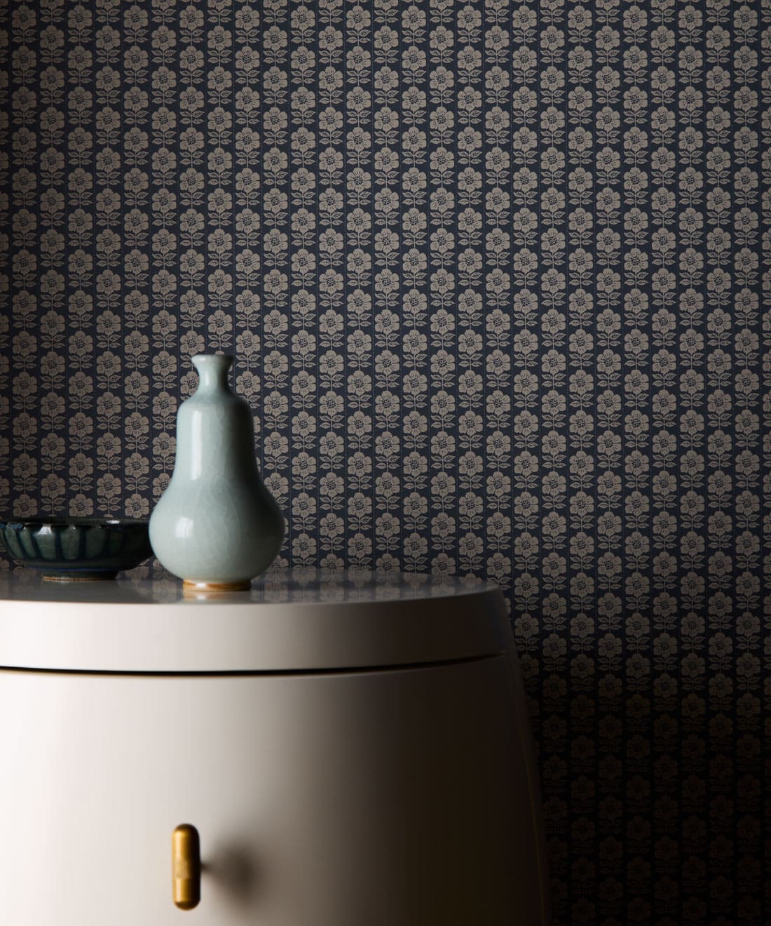 Buttercup Wallpaper, Indigo
