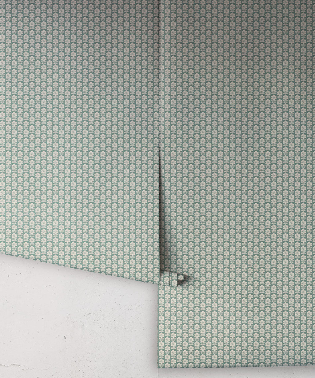 Buttercup Wallpaper, Teal