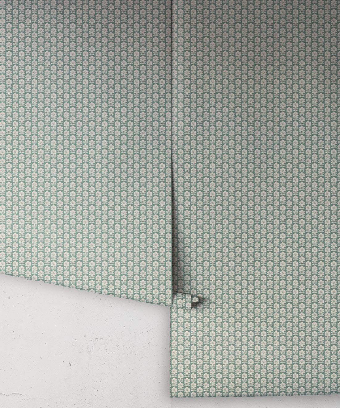 Buttercup Wallpaper, Teal