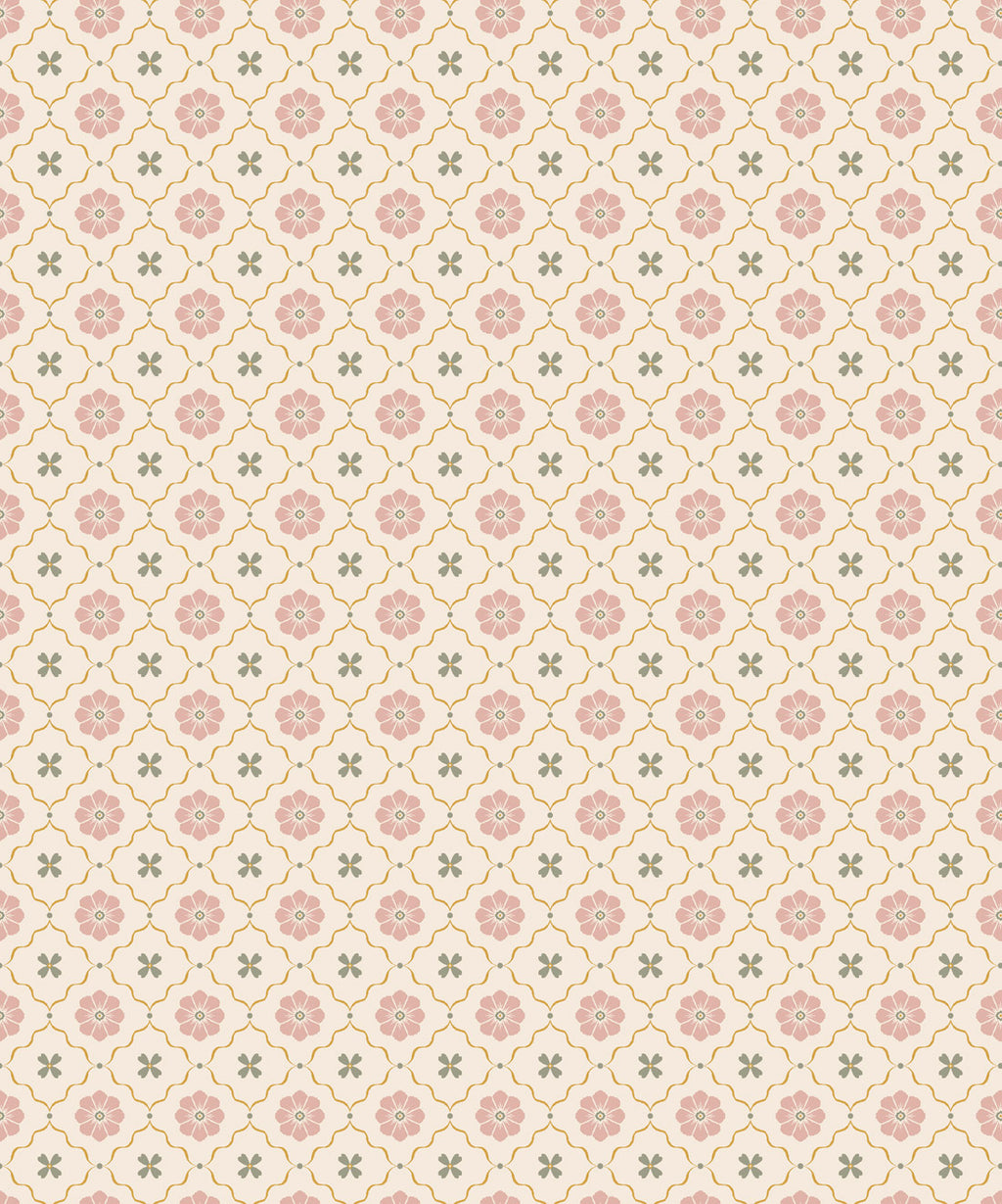 Esme Wallpaper, Blush