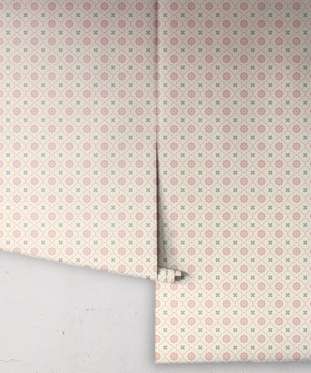 Esme Wallpaper, Blush