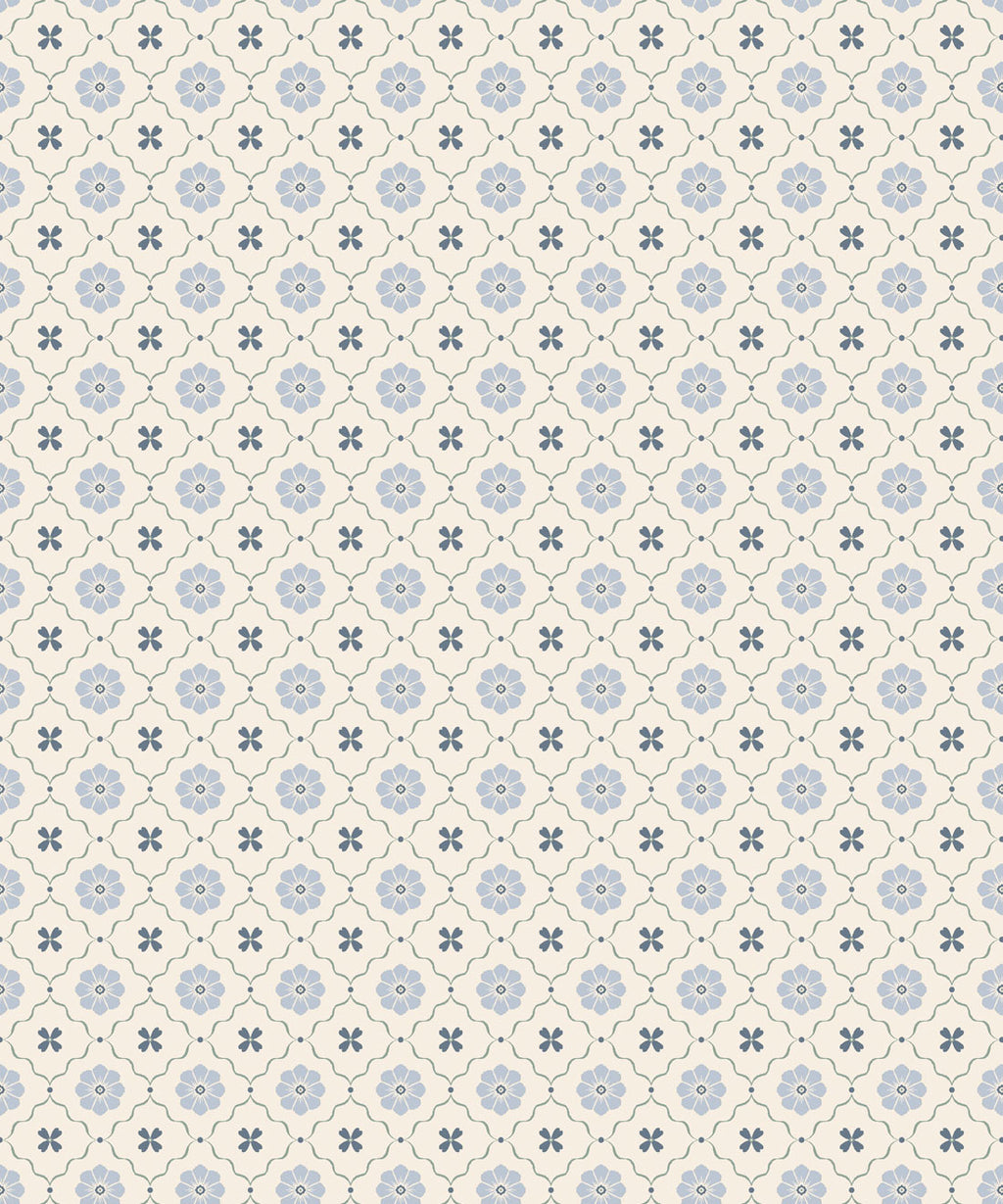 Esme Wallpaper, Periwinkle