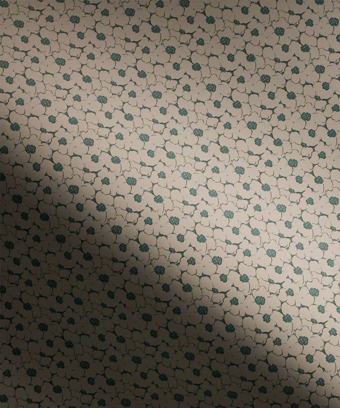 Florrie Wallpaper, Teal