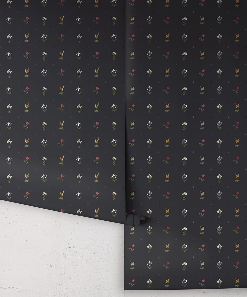 Mable Wallpaper, Indigo