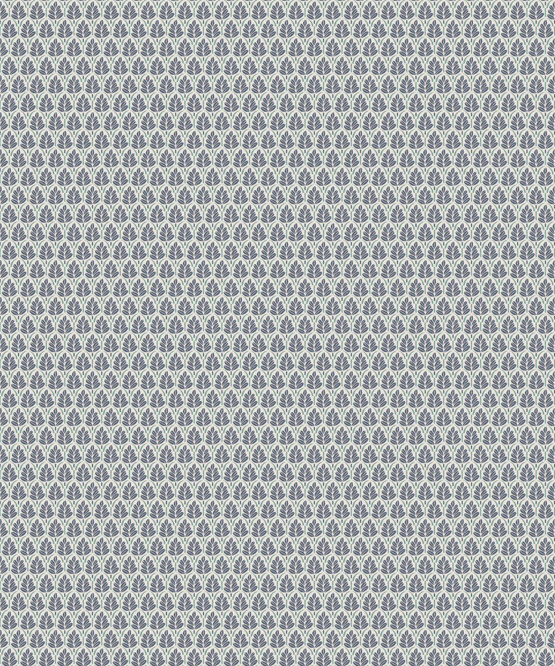 Sprig Wallpaper, Indigo