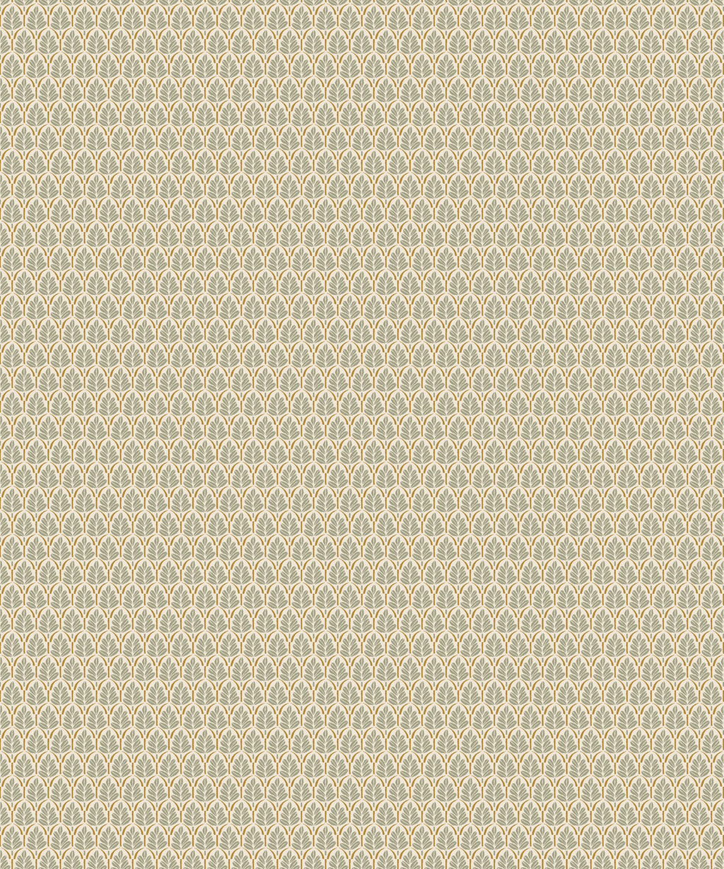Sprig Wallpaper, Ochre
