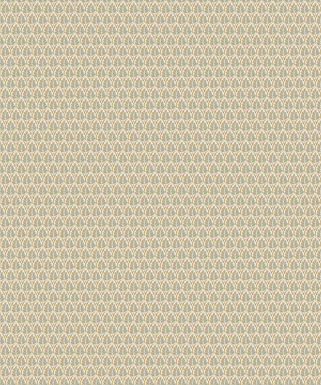 Sprig Wallpaper, Ochre