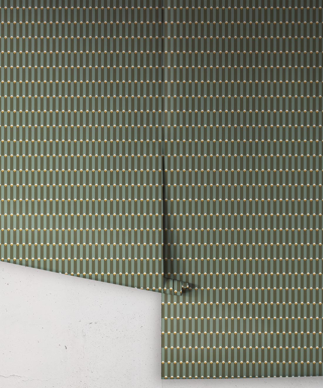 Axis Wallpaper, Olive