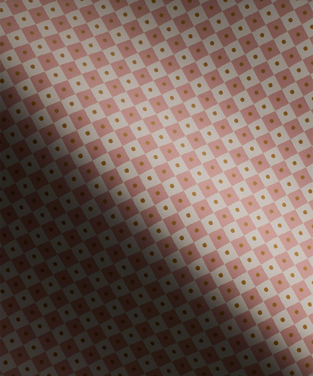 Checkerboard Wallpaper, Blush