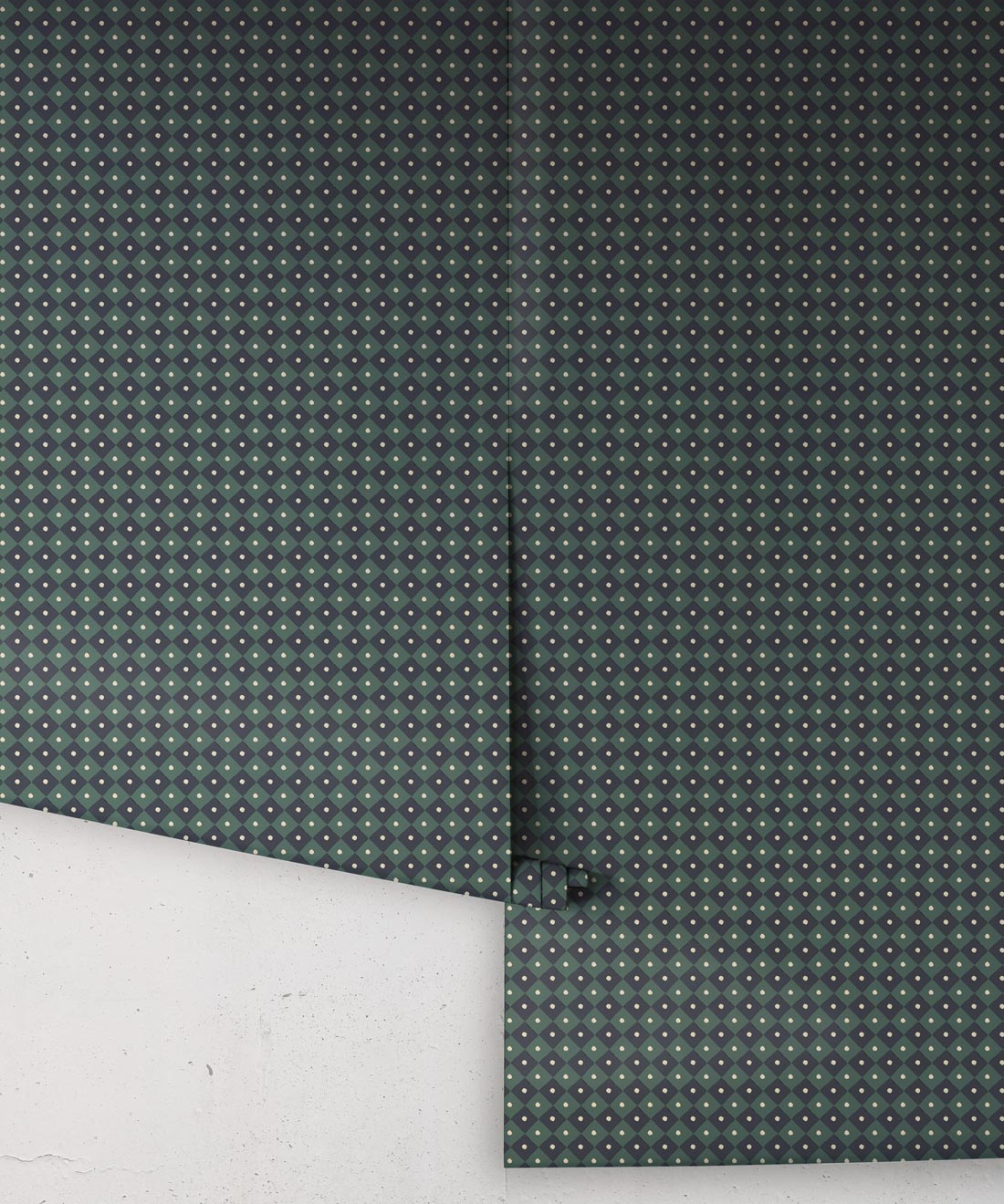 Checkerboard Wallpaper, Indigo