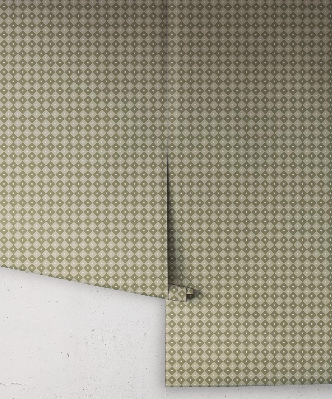Checkerboard Wallpaper, Moss