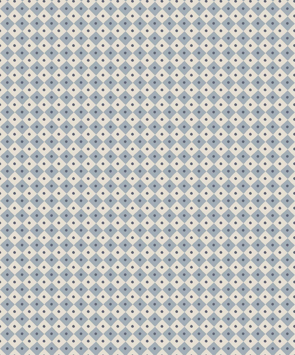 Checkerboard Wallpaper, Periwinkle
