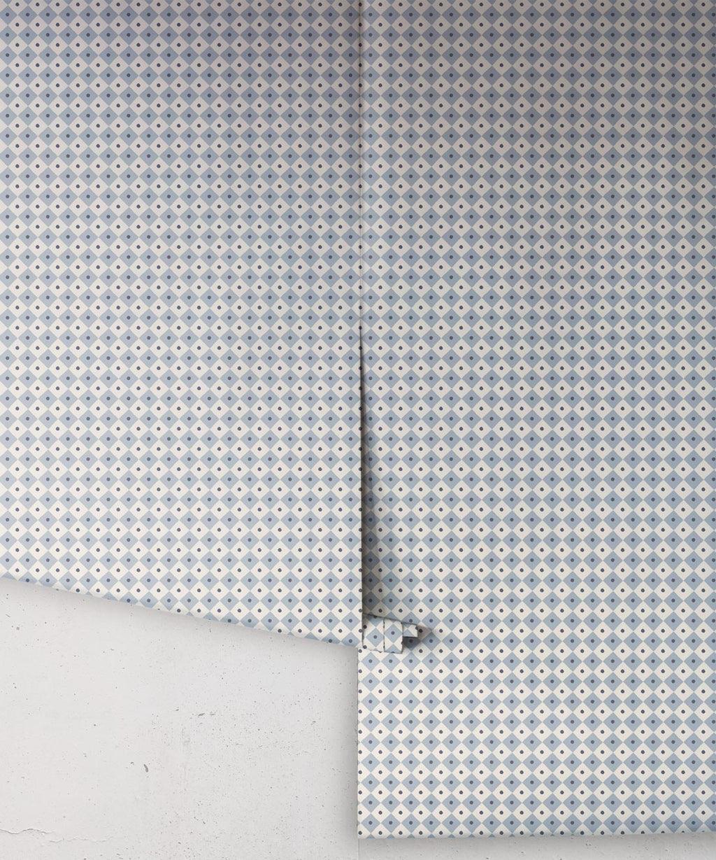 Checkerboard Wallpaper, Periwinkle