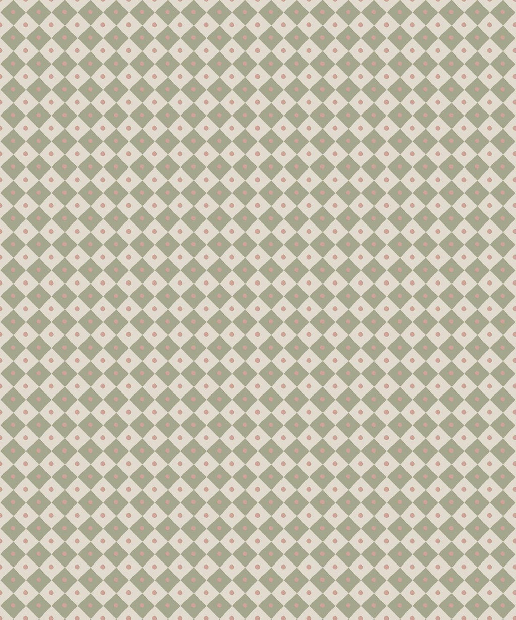 Checkerboard Wallpaper, Sage