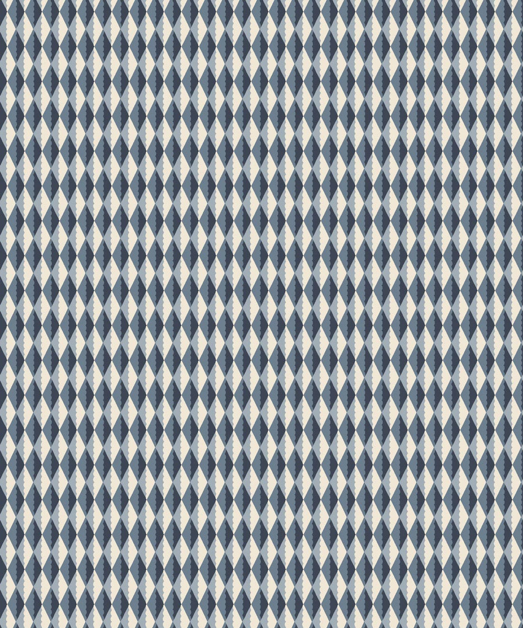 Gem Wallpaper, Indigo
