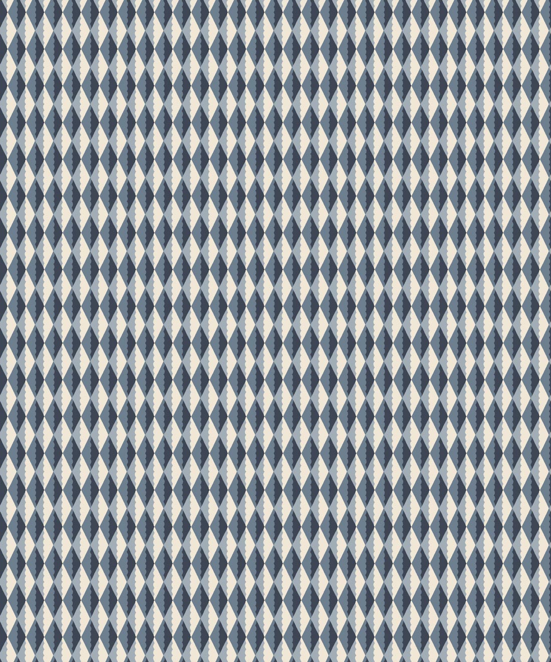 Gem Wallpaper, Indigo