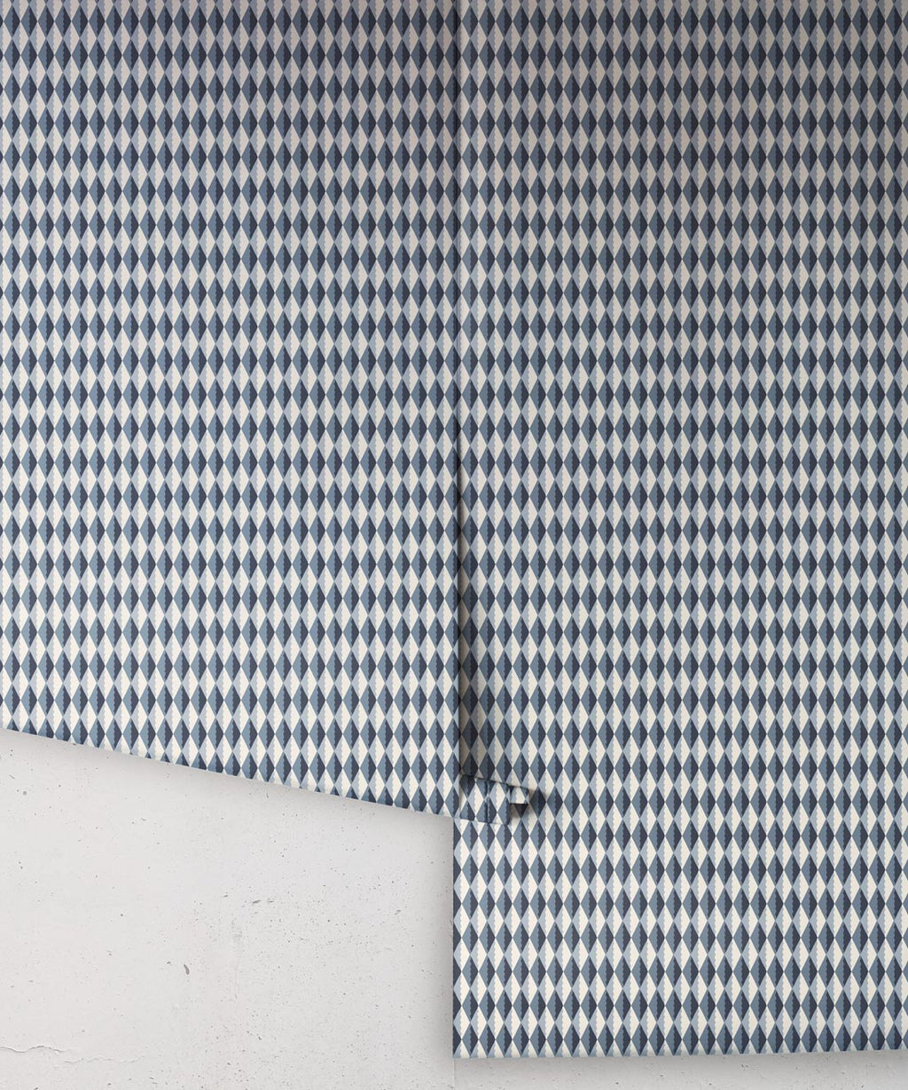 Gem Wallpaper, Indigo