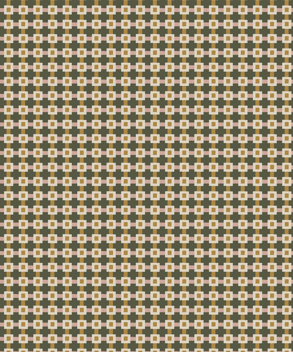 Knot Wallpaper, Olive