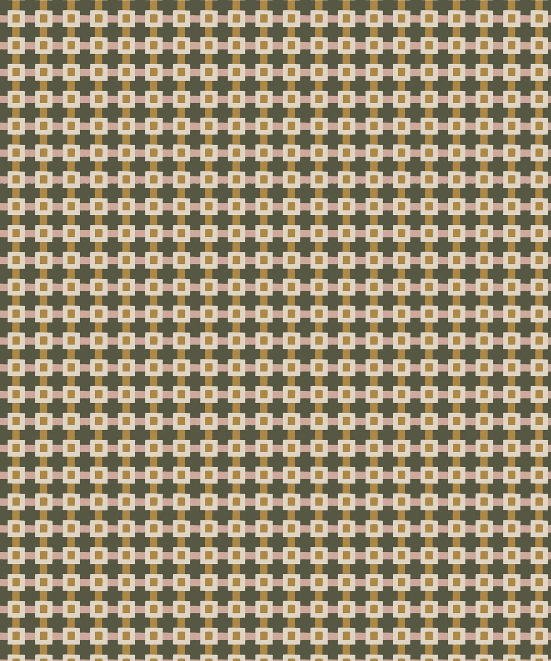 Knot Wallpaper, Olive