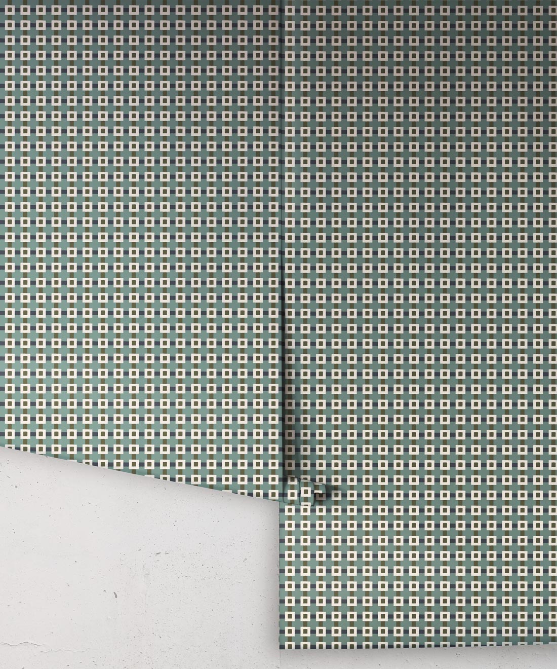 Knot Wallpaper, Teal