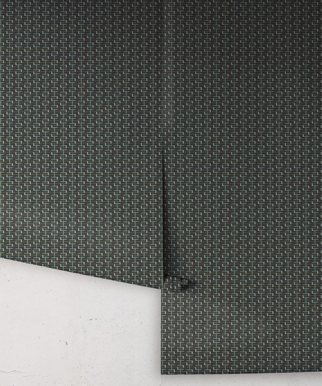 Orbit Wallpaper, Indigo