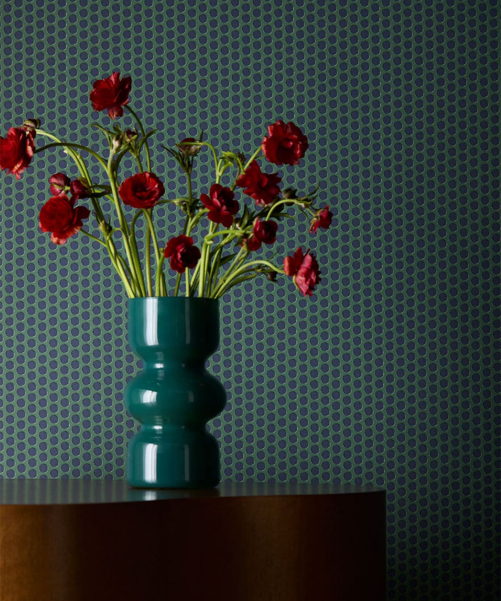 Spot Wallpaper, Indigo