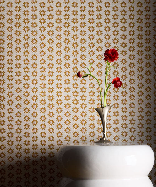 Sunburst Wallpaper, Golden
