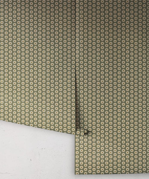 Sunburst Wallpaper, Olive