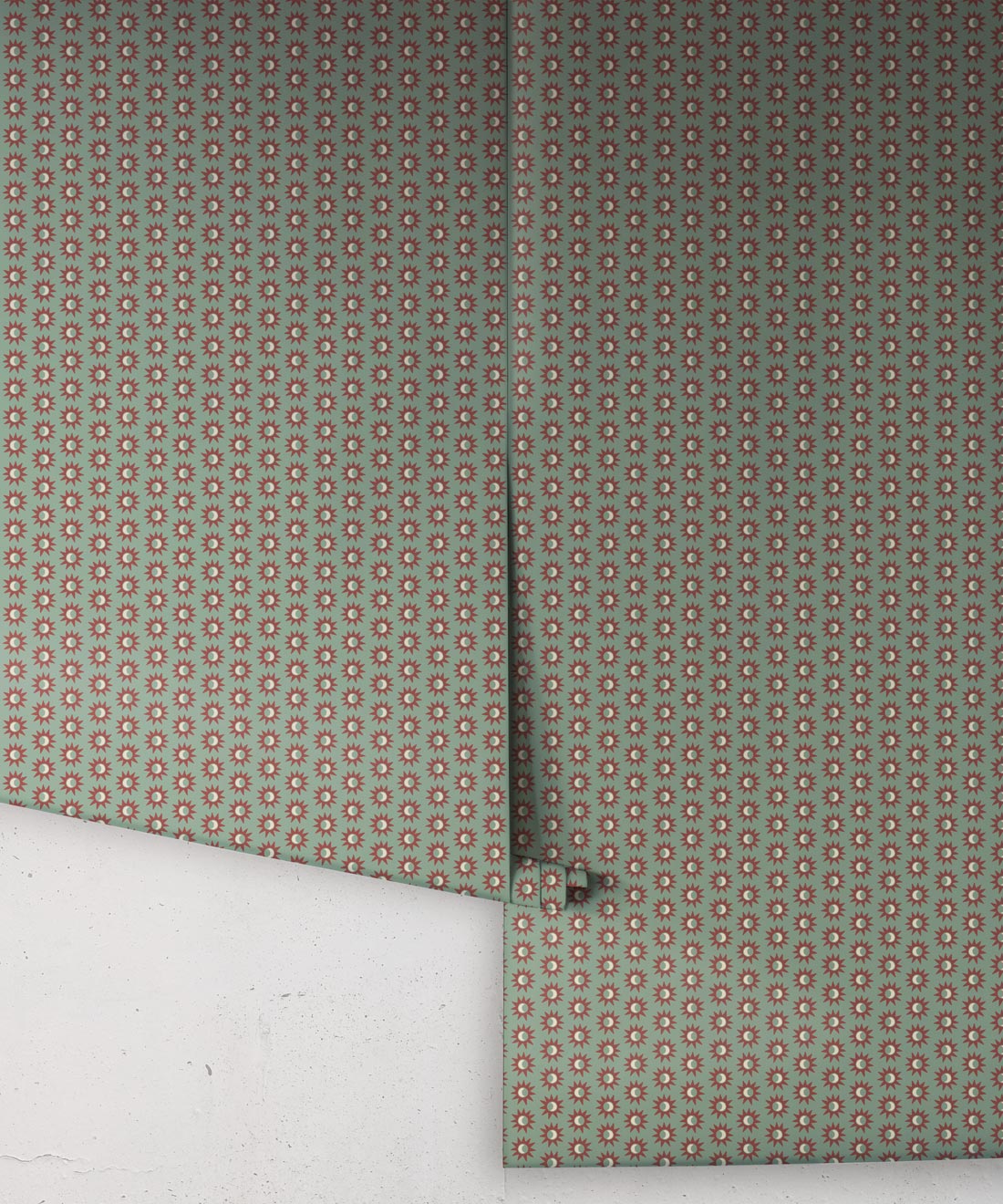 Sunburst Wallpaper, Retro