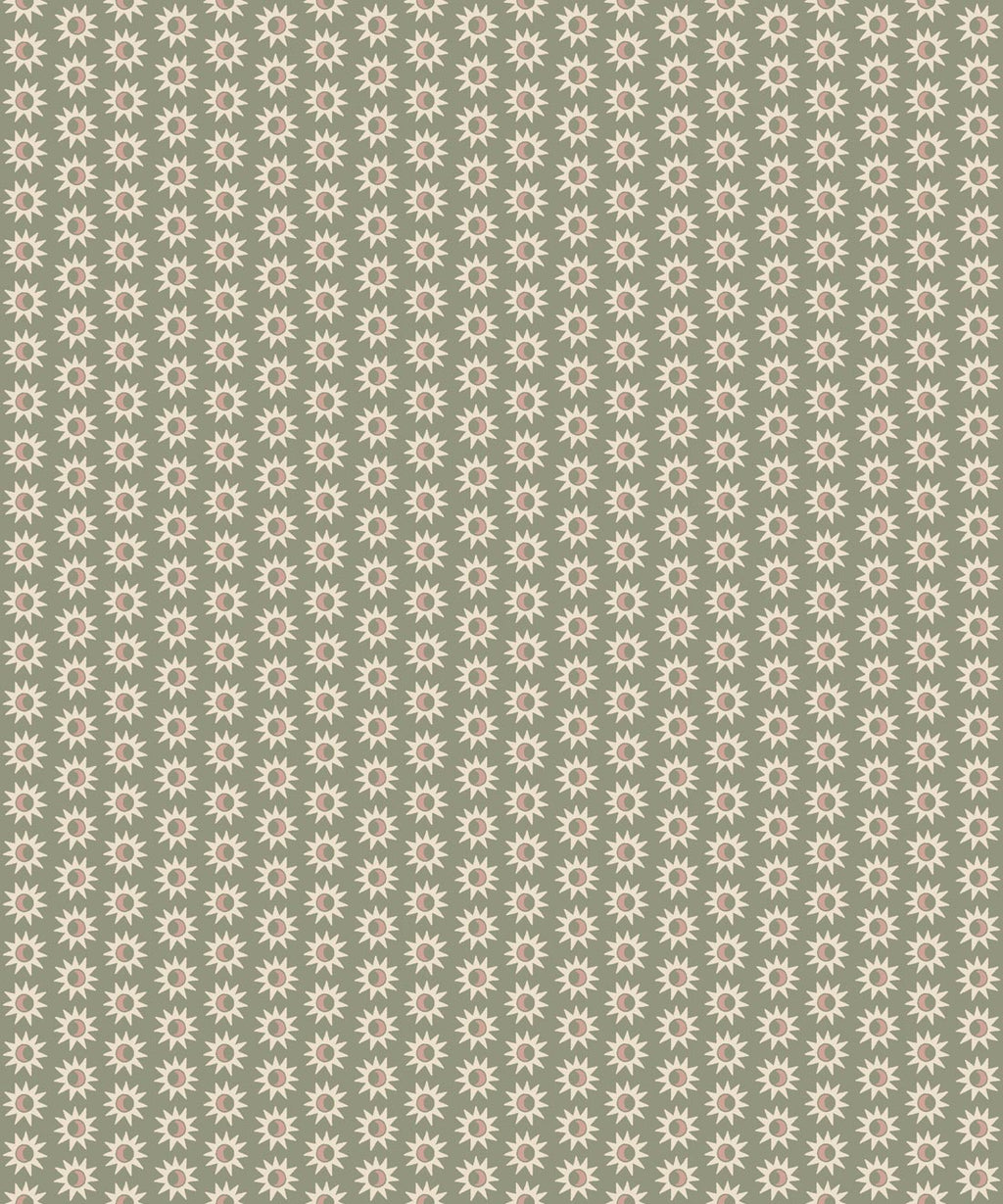 Sunburst Wallpaper, Sage