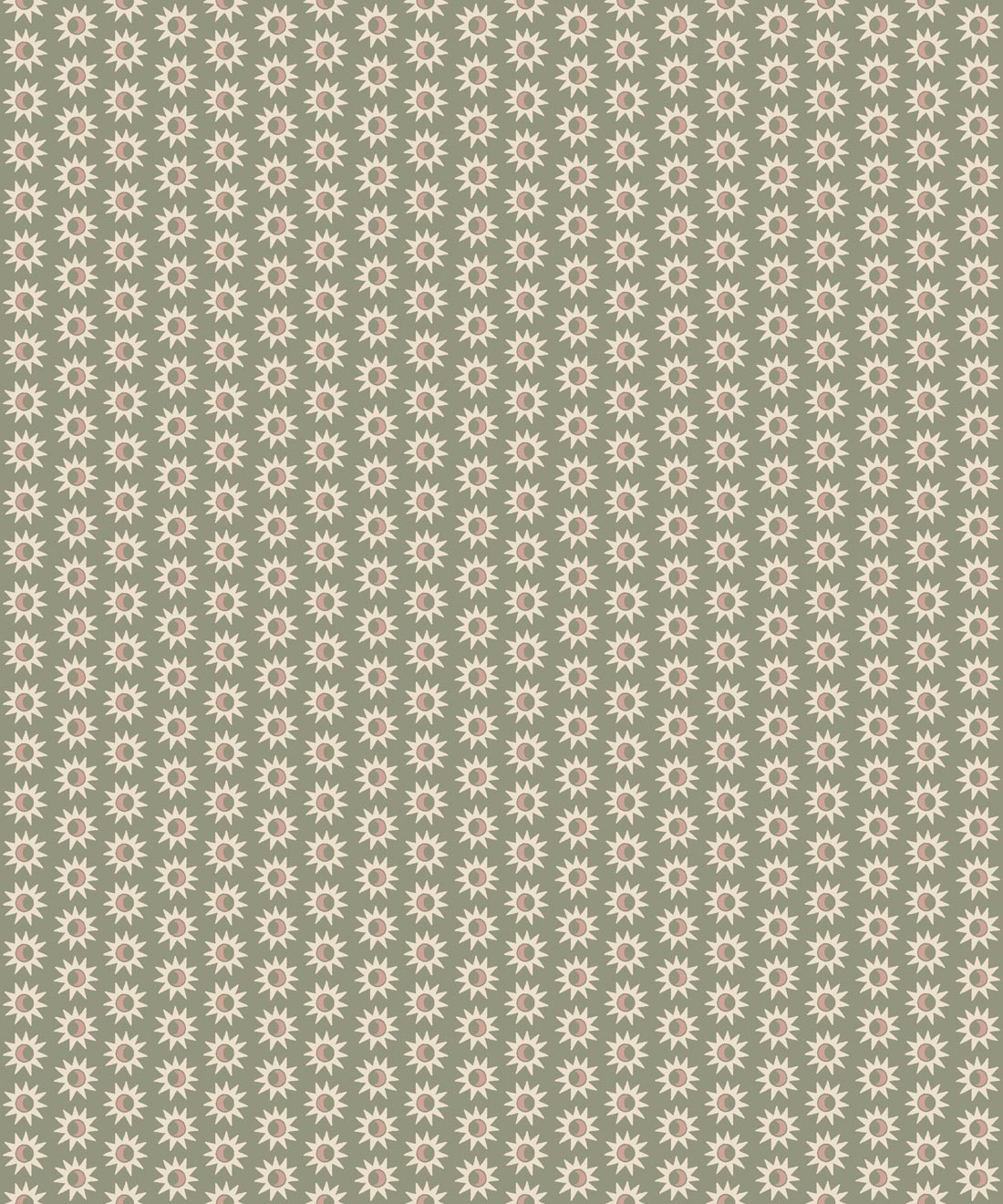 Sunburst Wallpaper, Sage
