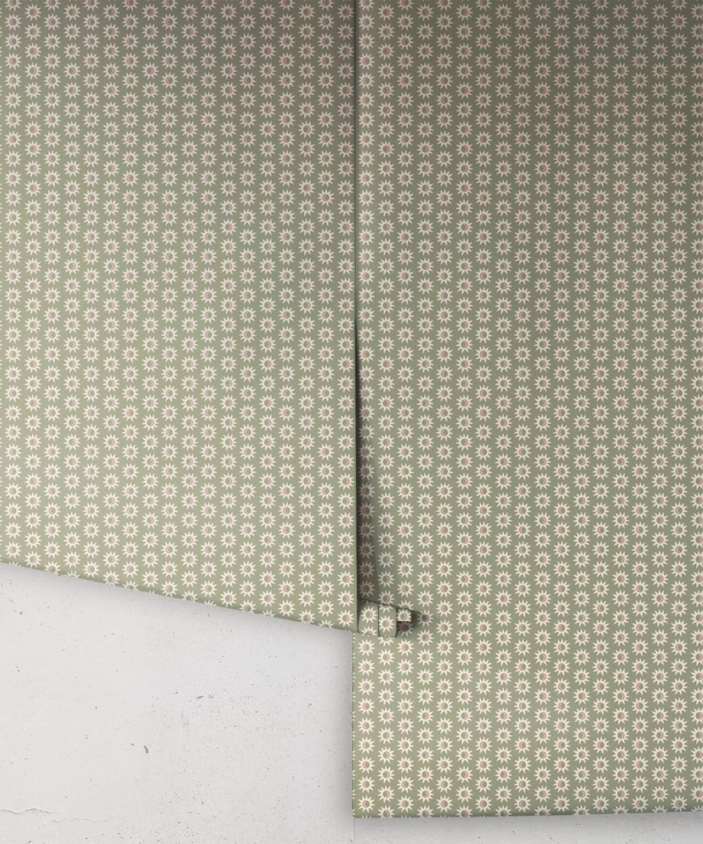 Sunburst Wallpaper, Sage