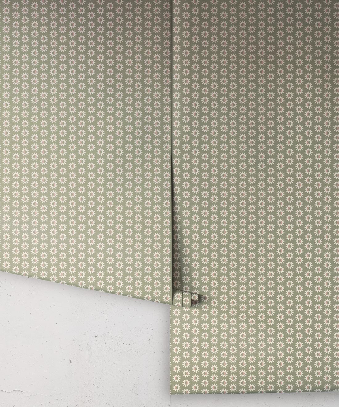 Sunburst Wallpaper, Sage