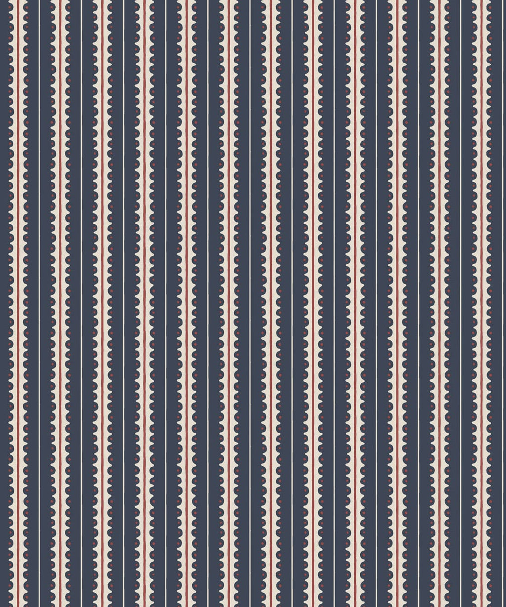 Big Top Wallpaper, Navy
