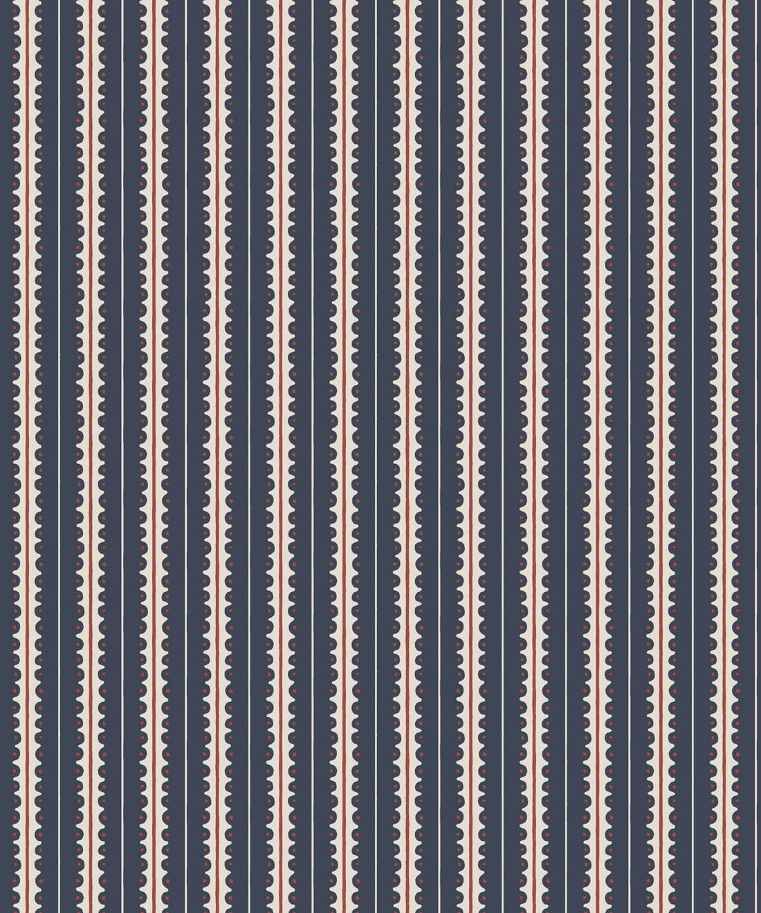 Big Top Wallpaper, Navy