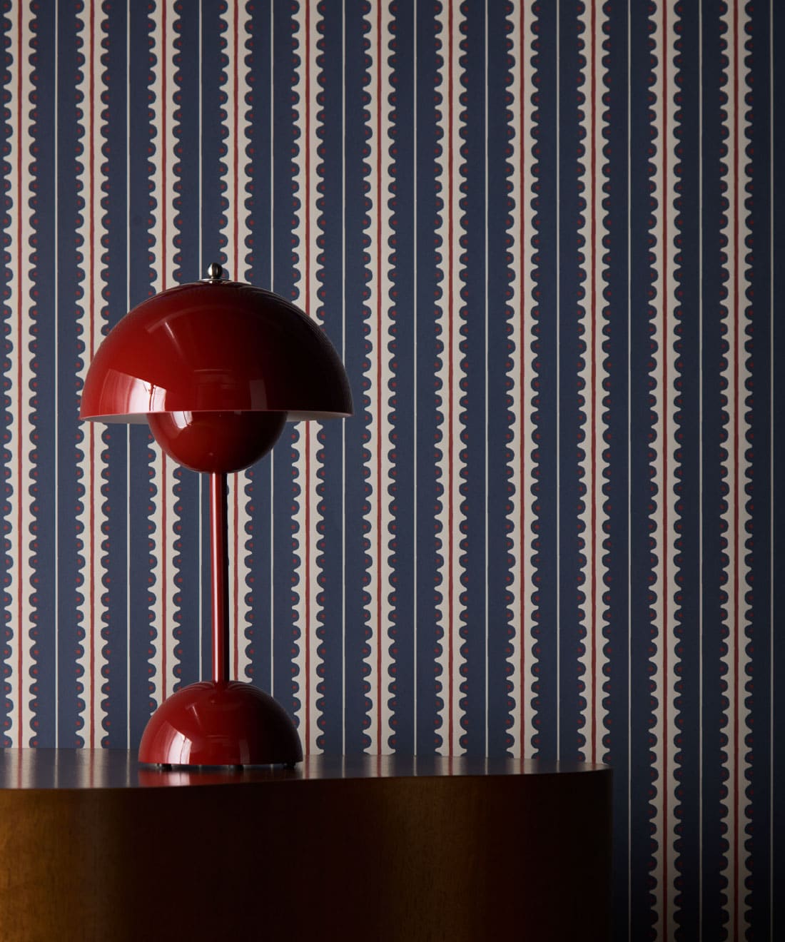 Big Top Wallpaper, Navy