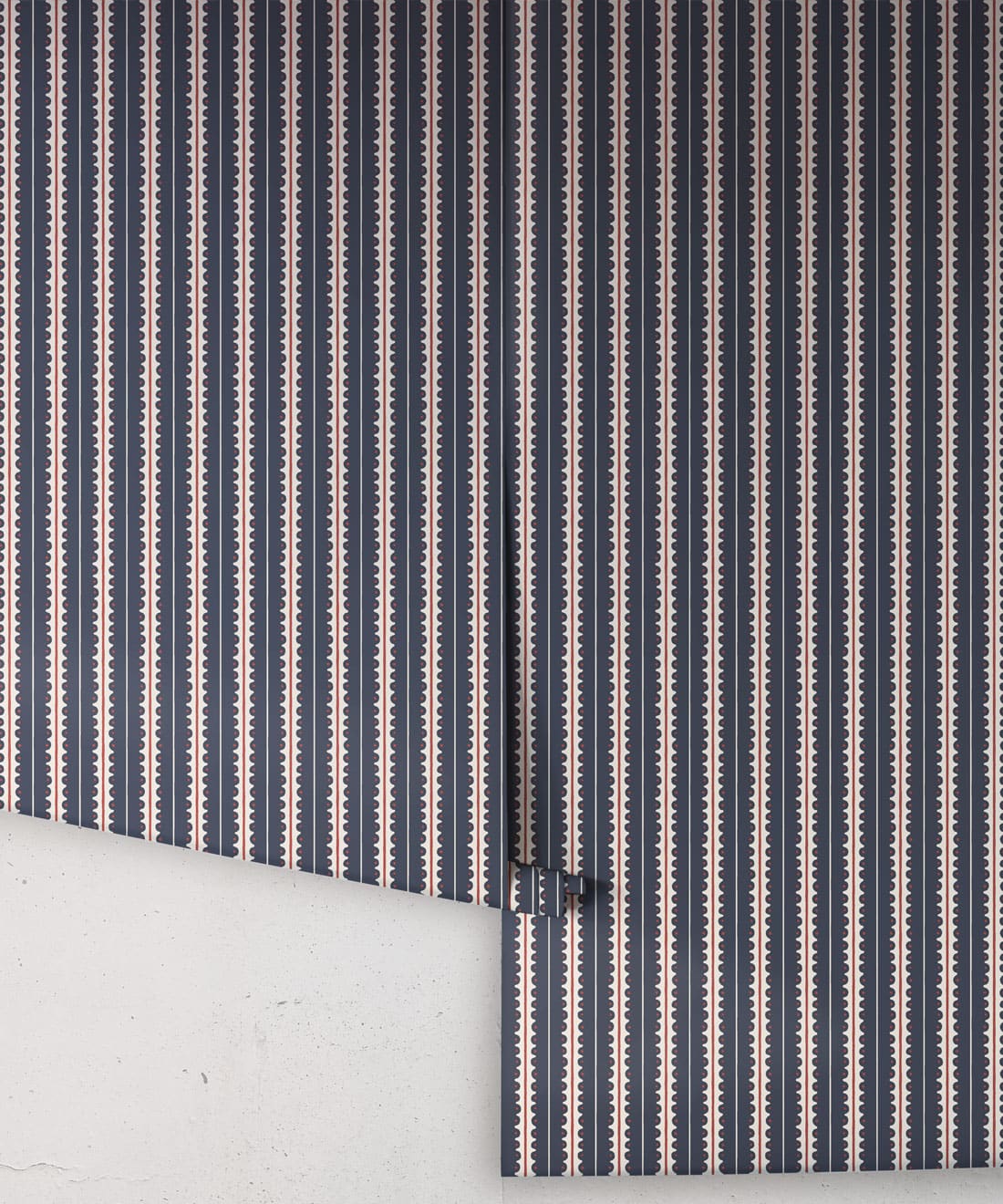 Big Top Wallpaper, Navy