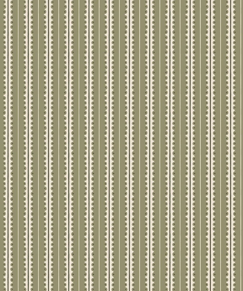 Big Top Wallpaper, Olive