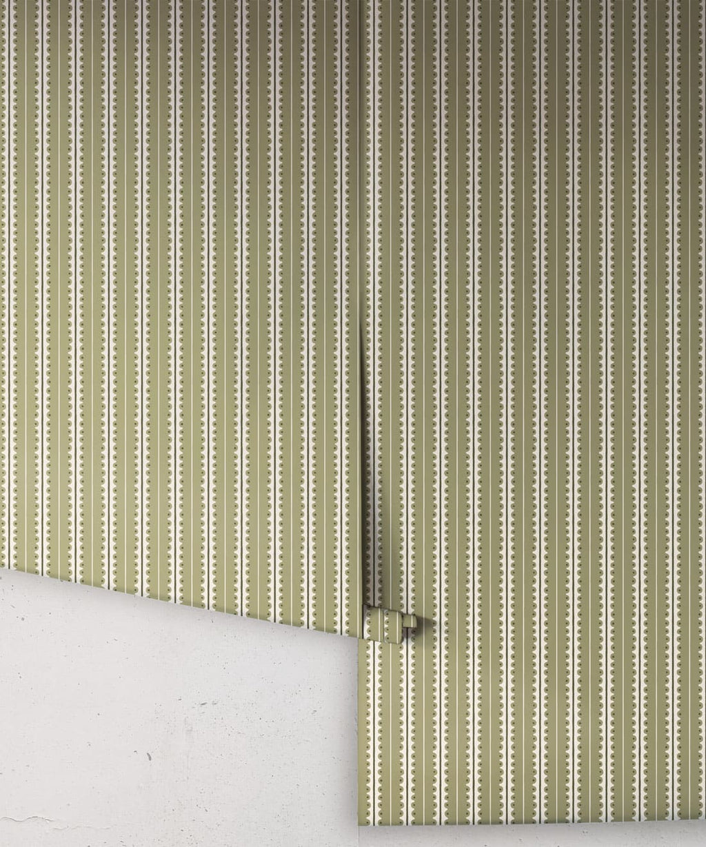 Big Top Wallpaper, Olive