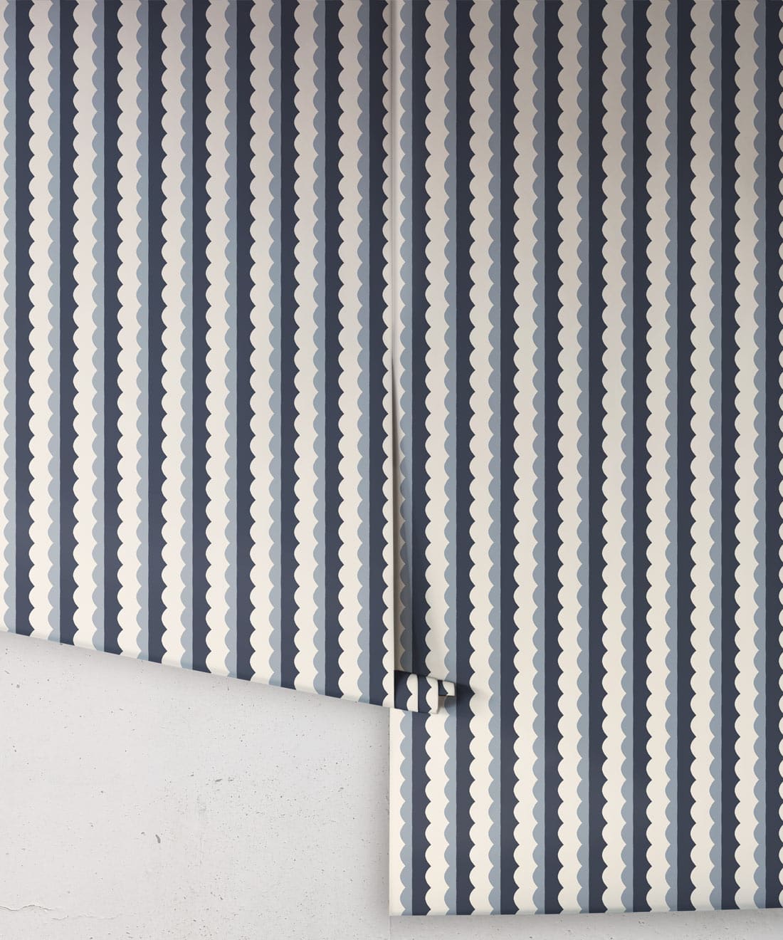 Otto Wallpaper, Indigo