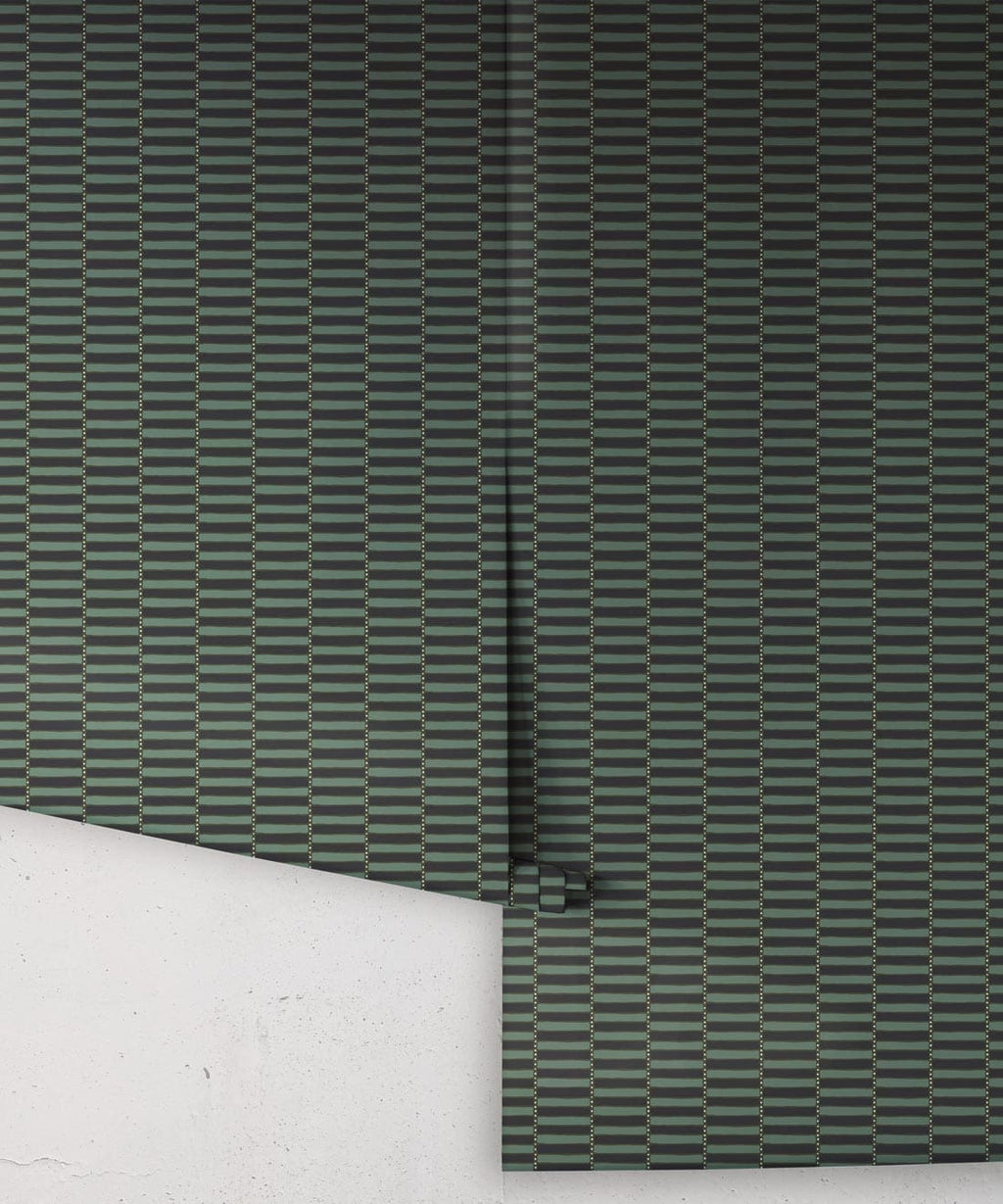 Rail Wallpaper, Indigo