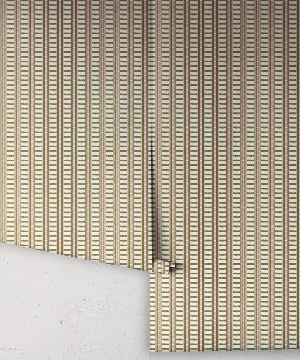 Reed Wallpaper, Olive