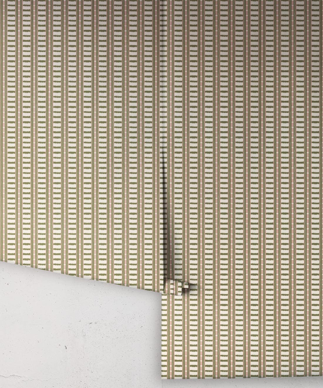 Reed Wallpaper, Olive
